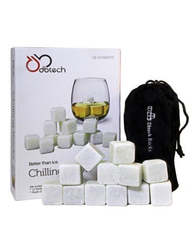 Set x12 Hielo de Roca Piedras térmicas para el Verdadero Whisky en las rocas