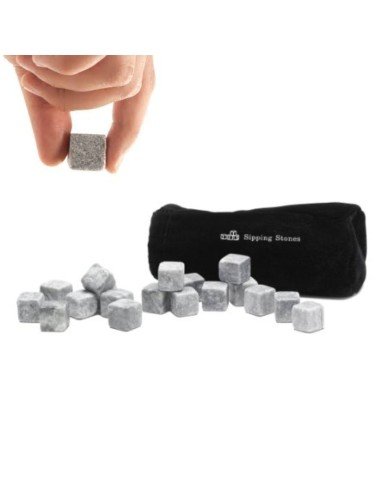 Set x18 Hielo de Roca Piedras térmicas para el Verdadero Whisky en las rocas