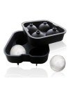 Molde de silicona para hacer 4 esferas de hielo 2"