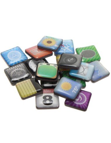 Iconos magnéticos iphone 5, iphone 4 apps para pegar en la nevera o en metales