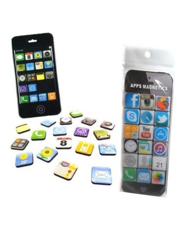 Iconos magnéticos iphone 5, iphone 4 apps para pegar en la nevera o en metales