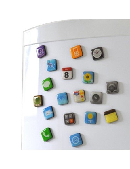 Iconos magnéticos iphone 5, iphone 4 apps para pegar en la nevera o en metales