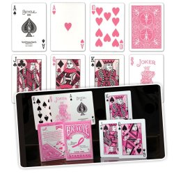 Juego de Cartas Bicycle Breast Cancer Research Foundation Playing Cards Baraja Pocker Original importadas 