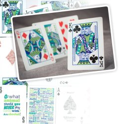 Juego de Cartas Bicycle Table Talk Playing Cards Baraja Pocker importadas