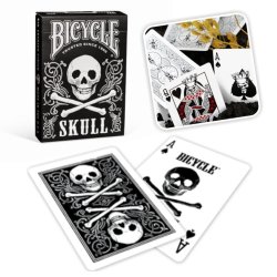 Juego de Cartas Bicycle Skull Playing Card diseño calavera Baraja Naipe Pocker importadas