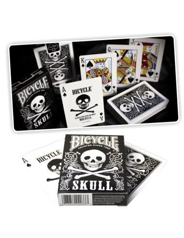 Juego de Cartas Bicycle Skull Playing Card diseño calavera Baraja Naipe Pocker importadas
