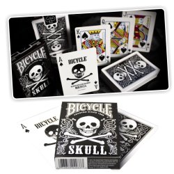 Juego de Cartas Bicycle Skull Playing Card diseño calavera Baraja Naipe Pocker importadas