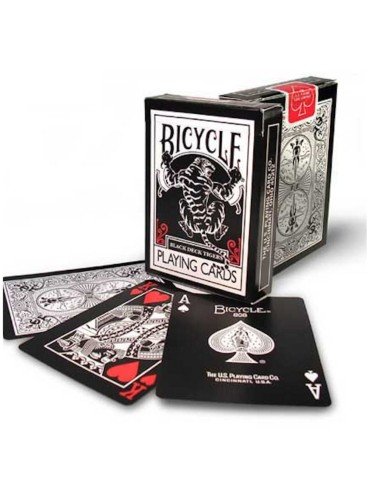 Juego de Cartas Bicycle Black Tiger by Ellusionist Playing Card Tigre Negro Baraja Naipe Pocker 