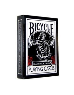 Juego de Cartas Bicycle Black Tiger by Ellusionist Playing Card Tigre Negro Baraja Naipe Pocker