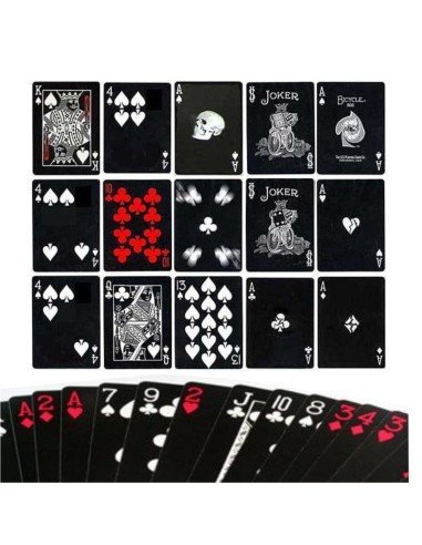 Juego de Cartas Bicycle Black Tiger by Ellusionist Playing Card Tigre Negro Baraja Naipe Pocker 