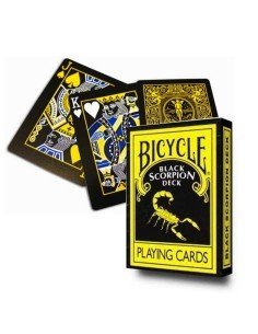 Juego de Cartas Bicycle Black Scorpion Playing Card mazo para trucos de Magia Pocker importada 2