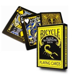Juego de Cartas Bicycle Black Scorpion Playing Card mazo para trucos de Magia Pocker importada