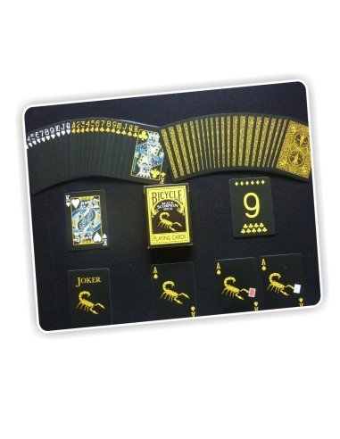 Juego de Cartas Bicycle Black Scorpion Playing Card mazo para trucos de Magia Pocker importada