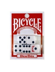 Juego de 5 dados Bicycle en acrílico de alta calidad