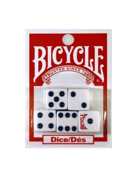 Juego de 5 dados Bicycle en acrílico de alta calidad