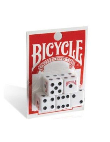 Juego de 5 dados Bicycle en acrílico de alta calidad