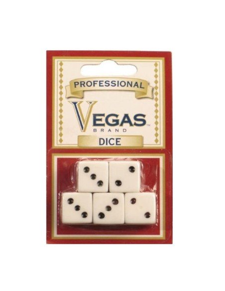 Juego de 5 dados Bicycle en acrílico de alta calidad