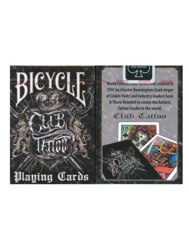Juego de Cartas Bicycle Club Tatoo Playing Cards Baraja Pocker Originales