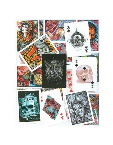 Juego de Cartas Bicycle Club Tatoo Playing Cards Baraja Pocker Originales
