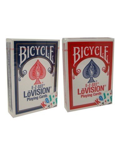 Juego de Cartas Bicycle E-Z See Lo Vision Rojo visión reducida