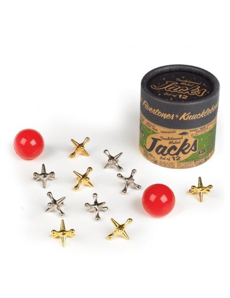 Juego de Jacks Metálicos tradicional Yaxes 