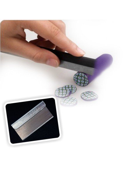 Cuchilla especial para rebanar las barritas de fimos, cuchilla super afilada Nail Art