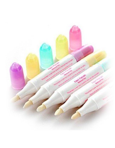 Lápiz recargable con Removedor de uñas decoración delineador