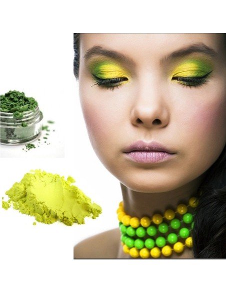 Sombras Pigmento UV Glow colores Neón brillan con la luz UV 