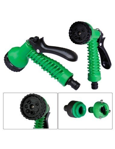 Manguera Retráctil X Hose de 22.5 mts con Pistola de 7 funciones