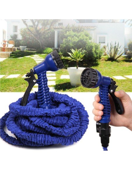 Manguera Retráctil X Hose de 22.5 mts con Pistola de 7 funciones