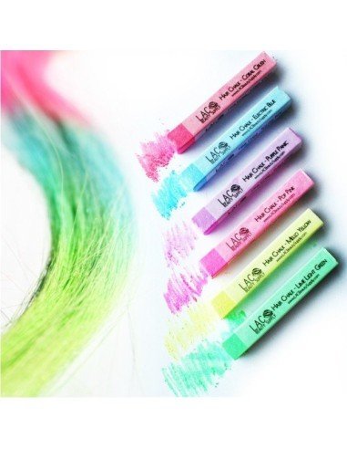 Caja de 6 Tizas UV Glow tinte temporal Hair Chalk