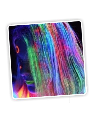 Caja de 6 Tizas UV Glow tinte temporal Hair Chalk