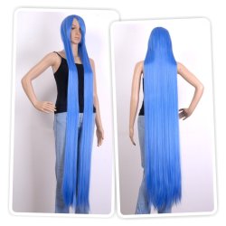 Peluca Lisa de 1.5mts extra larga cabello liso y resiste temperatura