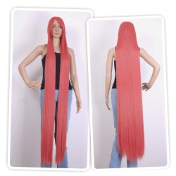 Peluca Lisa de 1.5mts extra larga cabello liso y resiste temperatura