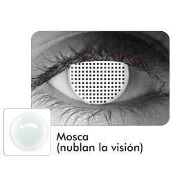 Crazy Lentes Blind FX Mesh Blanco Mosca Nublan Visión