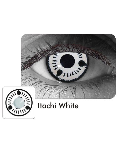 Lentes Locos Itachi White Crazy Lentes Halloween Disfraz Brujas