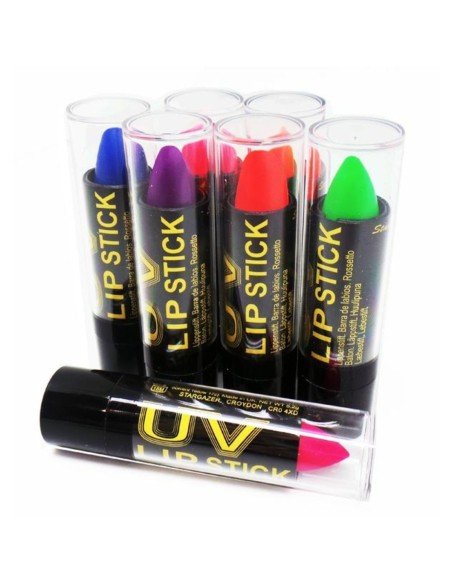 Lápiz Labial Glow Neón Fluo Brilla con la luz UV Lápiz Labial Glow Neón Fluo Brilla con la luz UV