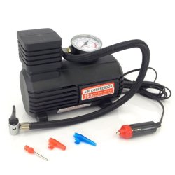 Mini compresor de Aire para auto 12V 300PSI neumáticos con boquillas gratis