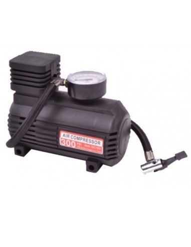 Mini compresor de Aire para auto 12V 300PSI neumáticos con boquillas gratis