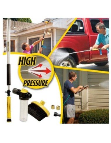 Limpiador de alta presión Water Zoom Jet convierte tu manguera en una Hidrolavadora