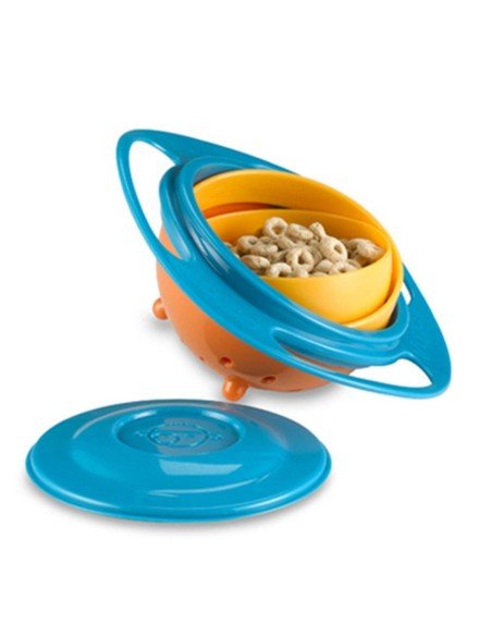 Plato Gyro Bowl 360 Anti-derrame Comida Bebé Niños tazón giratorio