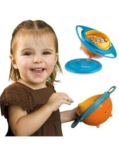 Plato Gyro Bowl 360 Anti-derrame Comida Bebé Niños tazón giratorio