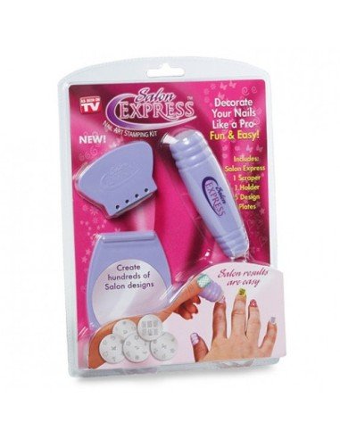 Kit Salon Express para estampado decoración Uñas Salon Xpress Nail Art