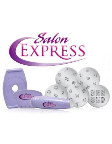 Kit Salon Express para estampado decoración Uñas Salon Xpress Nail Art