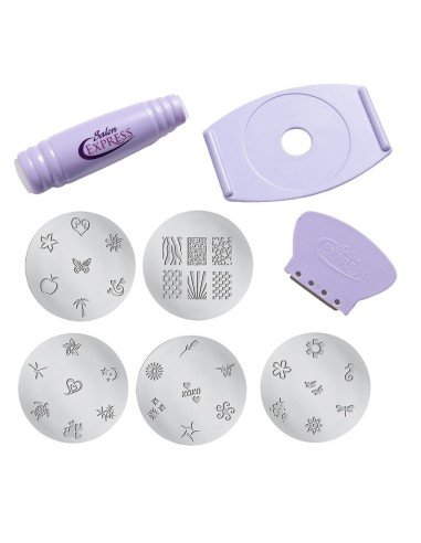 Kit Salon Express para estampado decoración Uñas Salon Xpress Nail Art