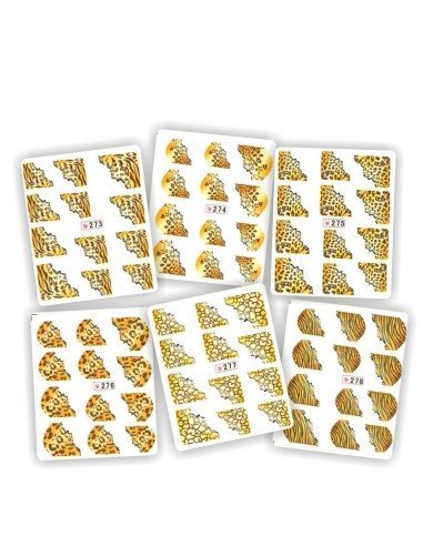 Kit Tatto para uñas stickers al algua Nail Art