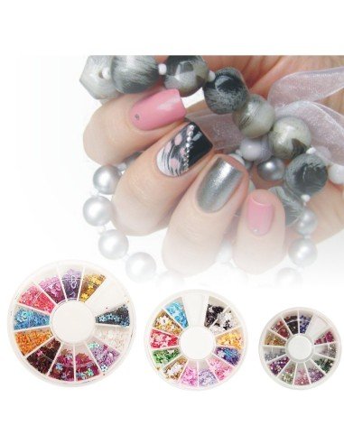 Kit Carrusel de decorativos, gemas, cristales y aplicativos