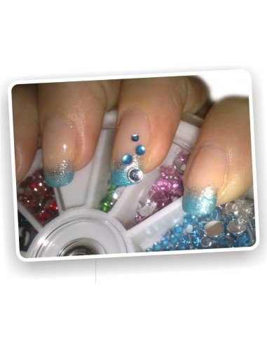 Kit Carrusel de decorativos, gemas, cristales y aplicativos