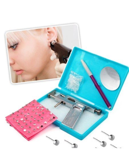 Pistola Ear Piercing Gun para perforar Orejas, Ombligo, aretes, pendientes 
