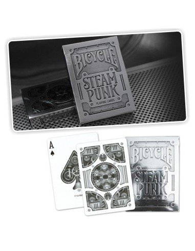 Juego de Cartas Bicycle Steam Punk Silver Deck Playing Cards Baraja poker Originales